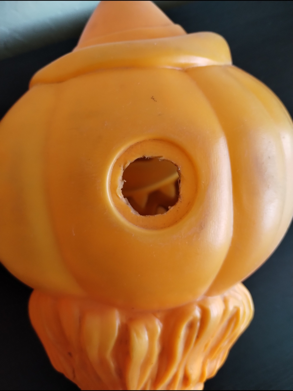 Halloween Pumpkin Blow Molds Pair - Orange Jack-O'-Lanterns Empire 1969 - Picture 6 of 7